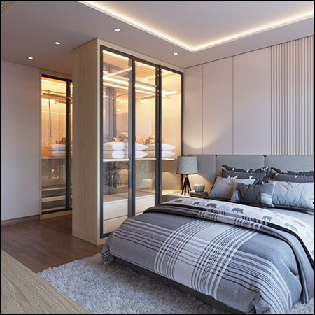 现代卧室场景素材之家精选3D模型By Hoang Anh