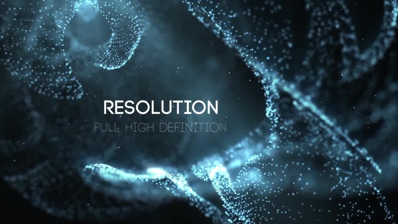 有机粒子效果AE标题模板