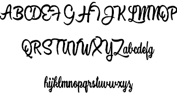 Black Rose Personal Use font插图2 Black Rose Personal Use font插图2