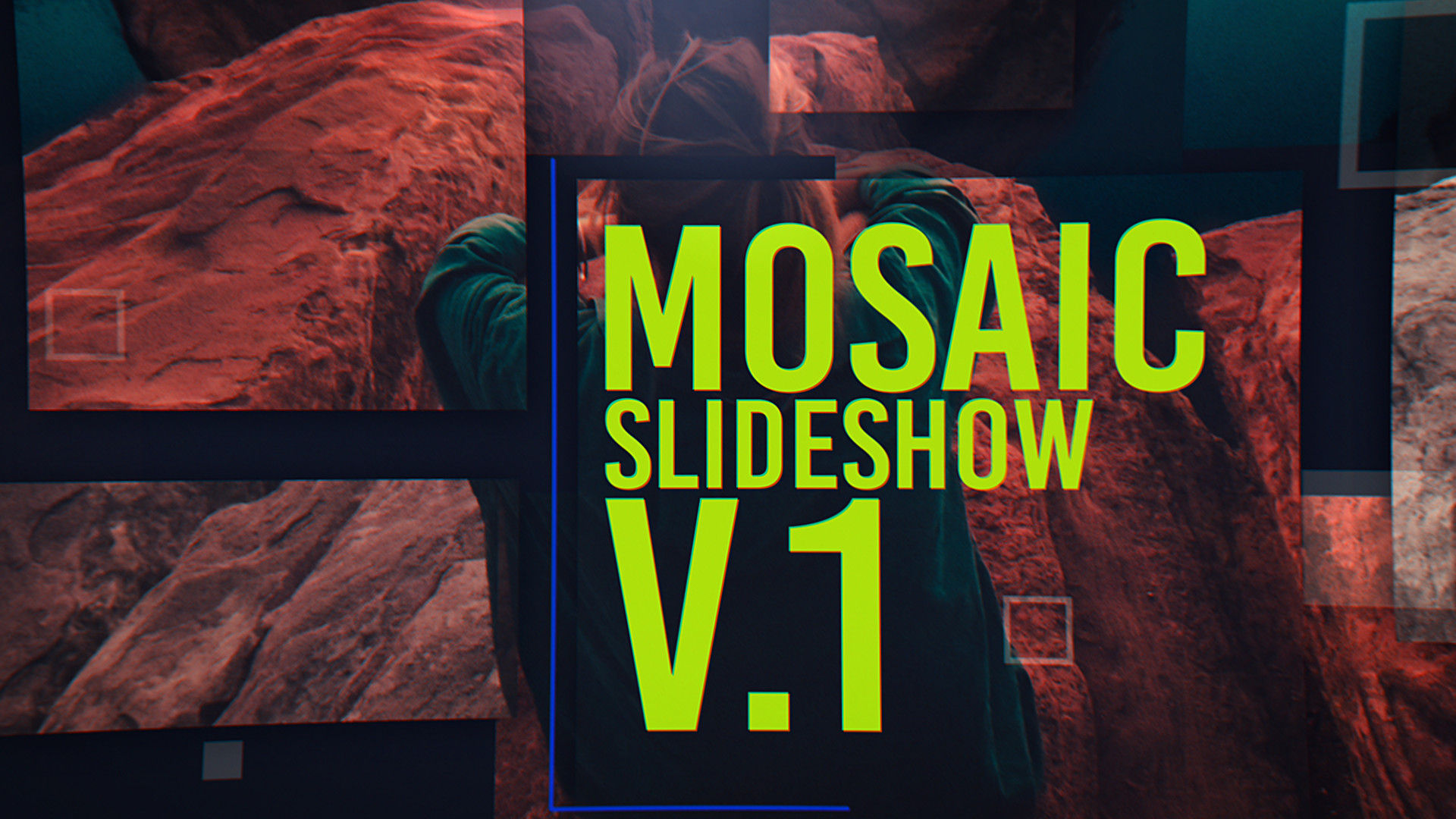 具有现代感的商业广告马赛克文本动画素材库精选AE模板