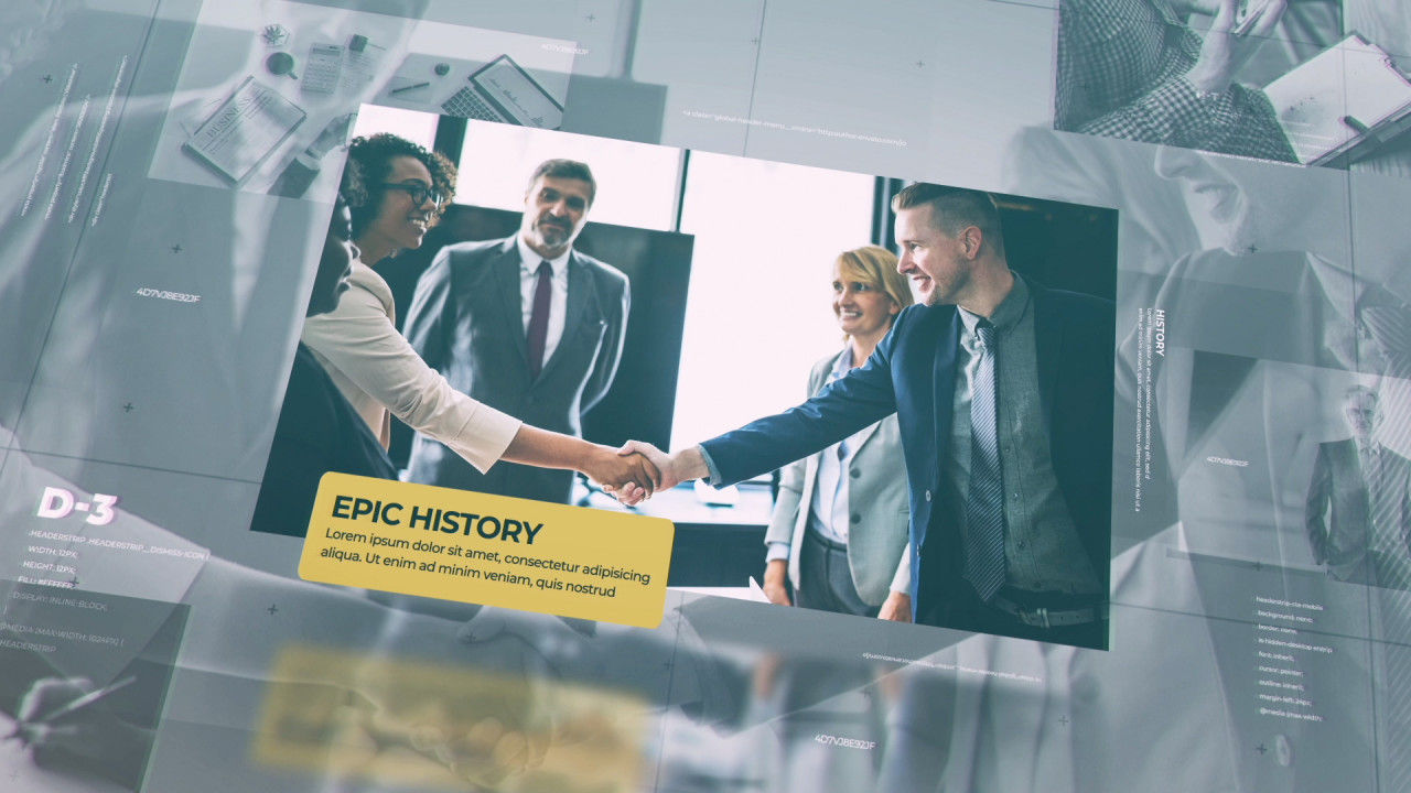 动画效果的清洁史诗公司素材库精选AE模板