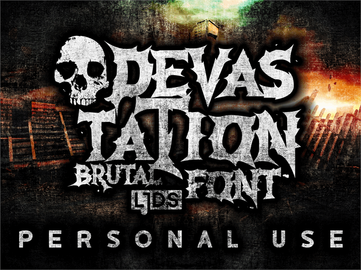 Devastation DEMO font插图2 Devastation DEMO font插图2