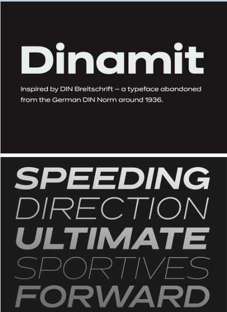 Dinamit Font Family素材之家精选英文字体