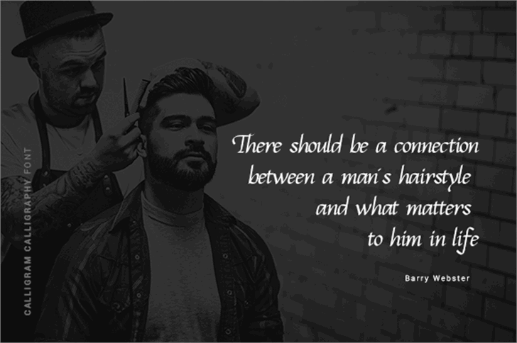 Calligram Personal font插图2 Calligram Personal font插图2