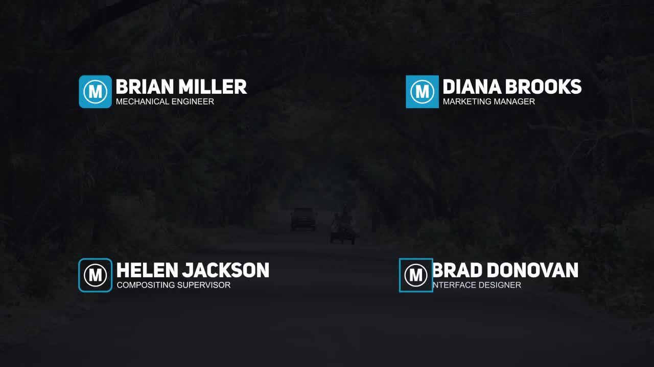 20个干净简洁的全屏幕标题素材库精选AE模板