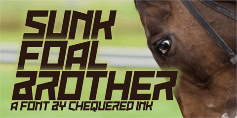 Sunk Foal Brother font素材之家精选英文字体