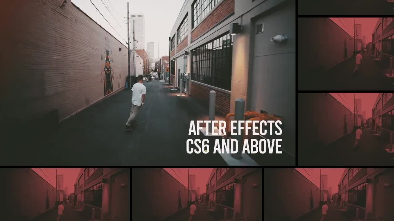 时尚的过渡效果城市介绍文本动画素材库精选AE模板