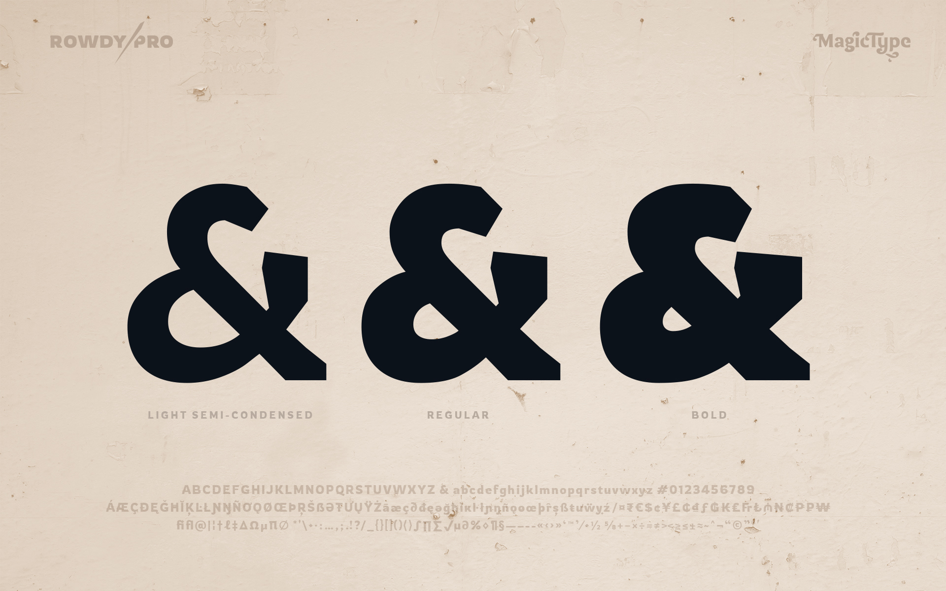 Rowdy Pro Font Family插图4