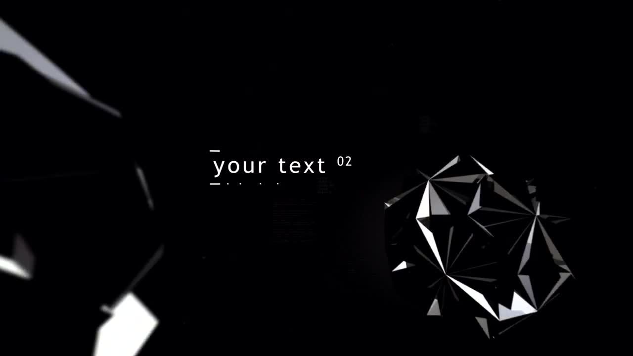 漫游者电影预告片文本标题素材库精选AE模板