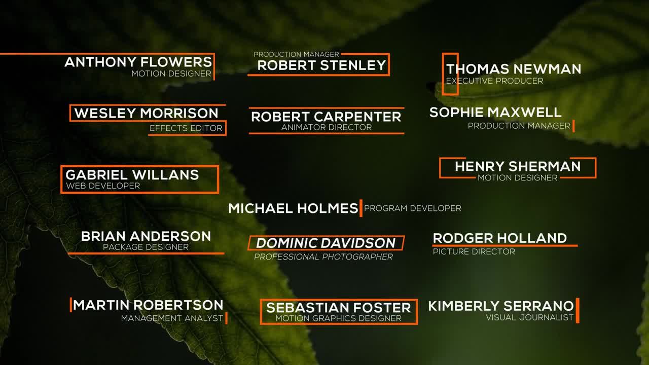 15个清洁下三分之一电影全屏标题素材库精选AE模板