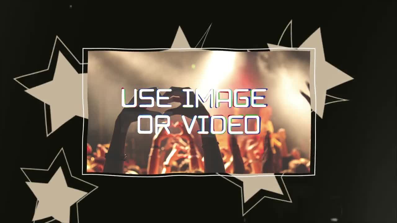 垃圾摇滚开场动画素材库精选AE模板