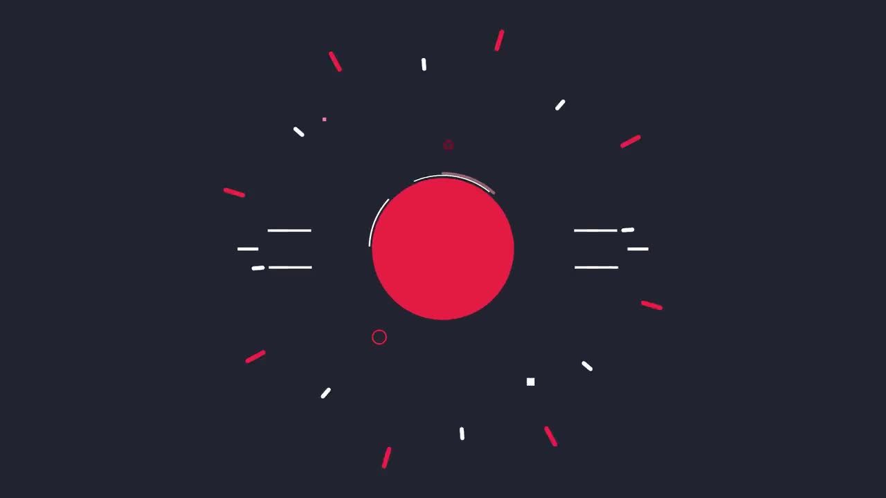 艺术彩色徽标显示素材库推荐PR模板