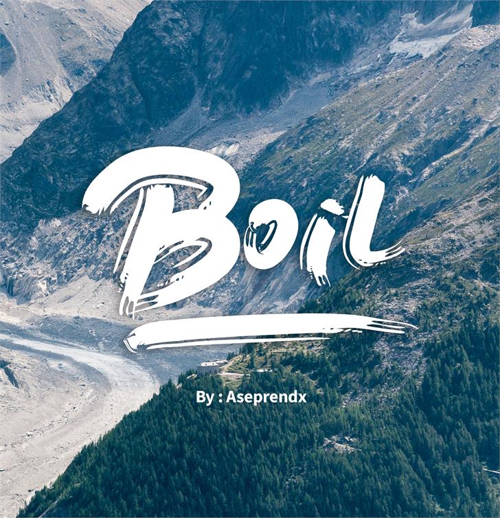 Boil font插图1 Boil font插图1