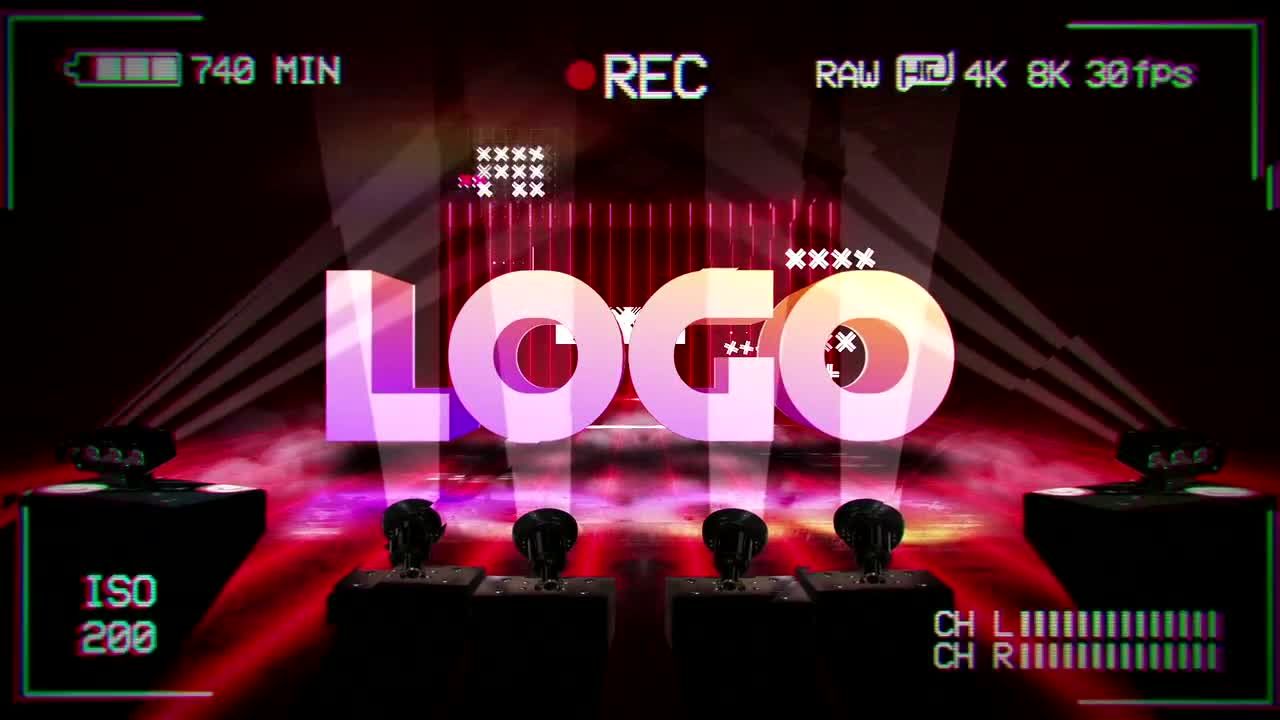 聚光灯徽标显示素材库精选AE模板