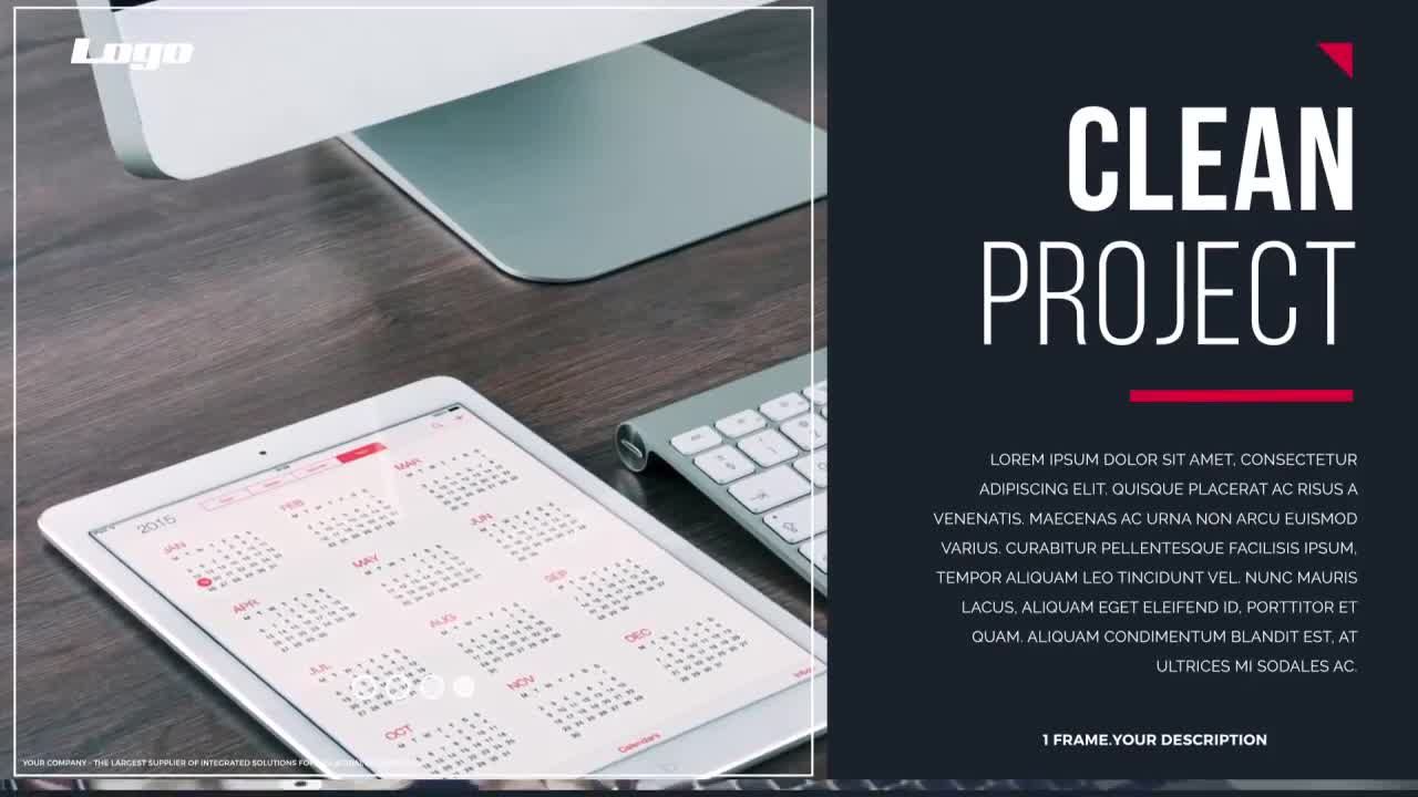 简单企业宣传介绍素材库精选AE模板