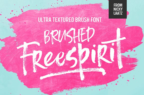 Freespirit Brush Fonts素材之家精选英文字体