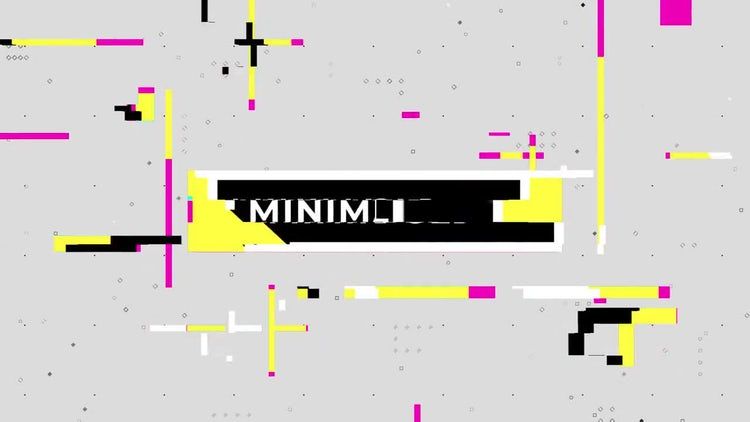 数字故障标题素材库精选AE模板