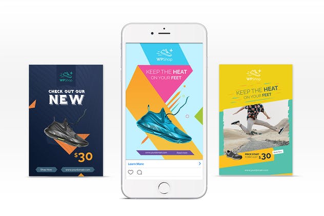 10款Pinterest图片社交Banner素材库精选广告模板 10 Pinterest Pin Banner-Products插图(2)