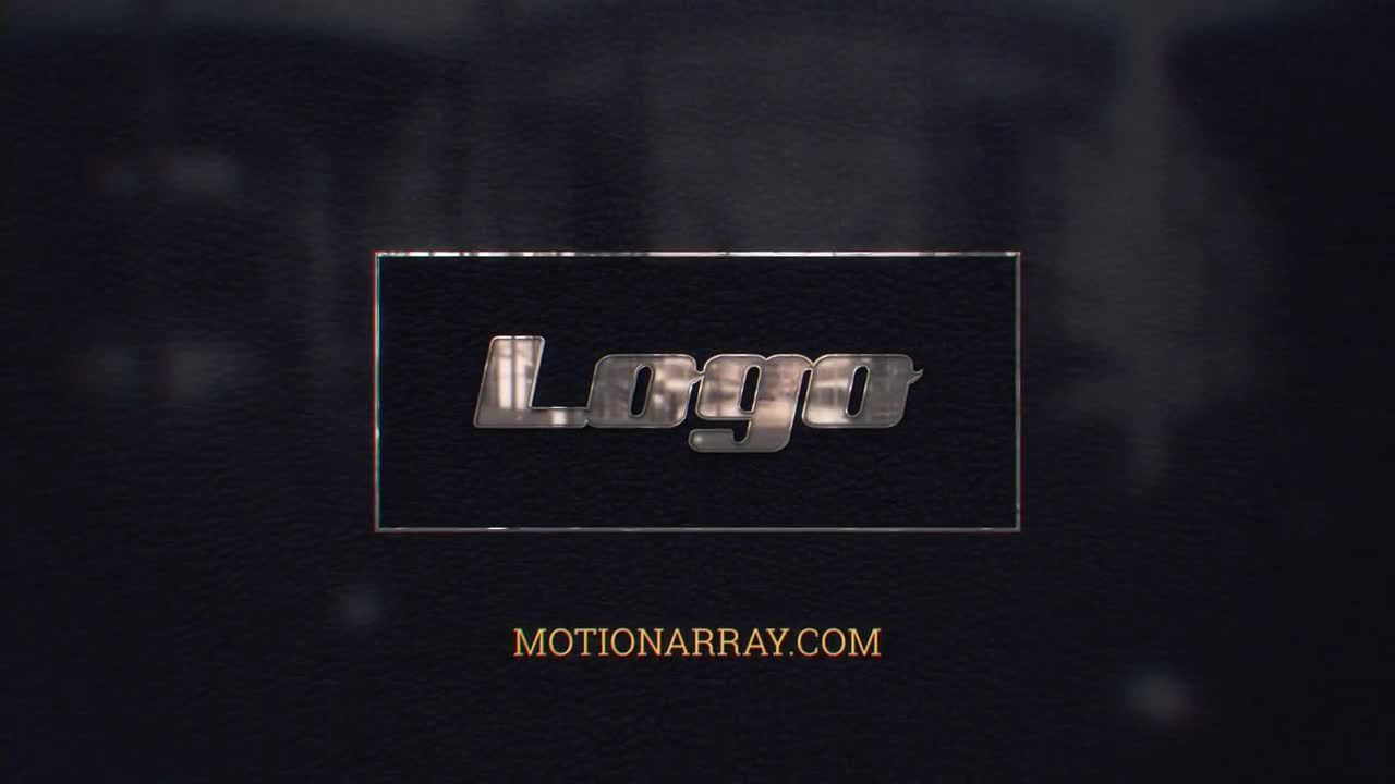 优雅光泽框架徽标展示素材库精选AE模板