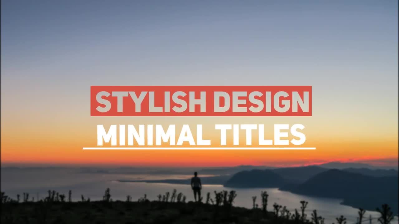 12个创意AE动画标题素材