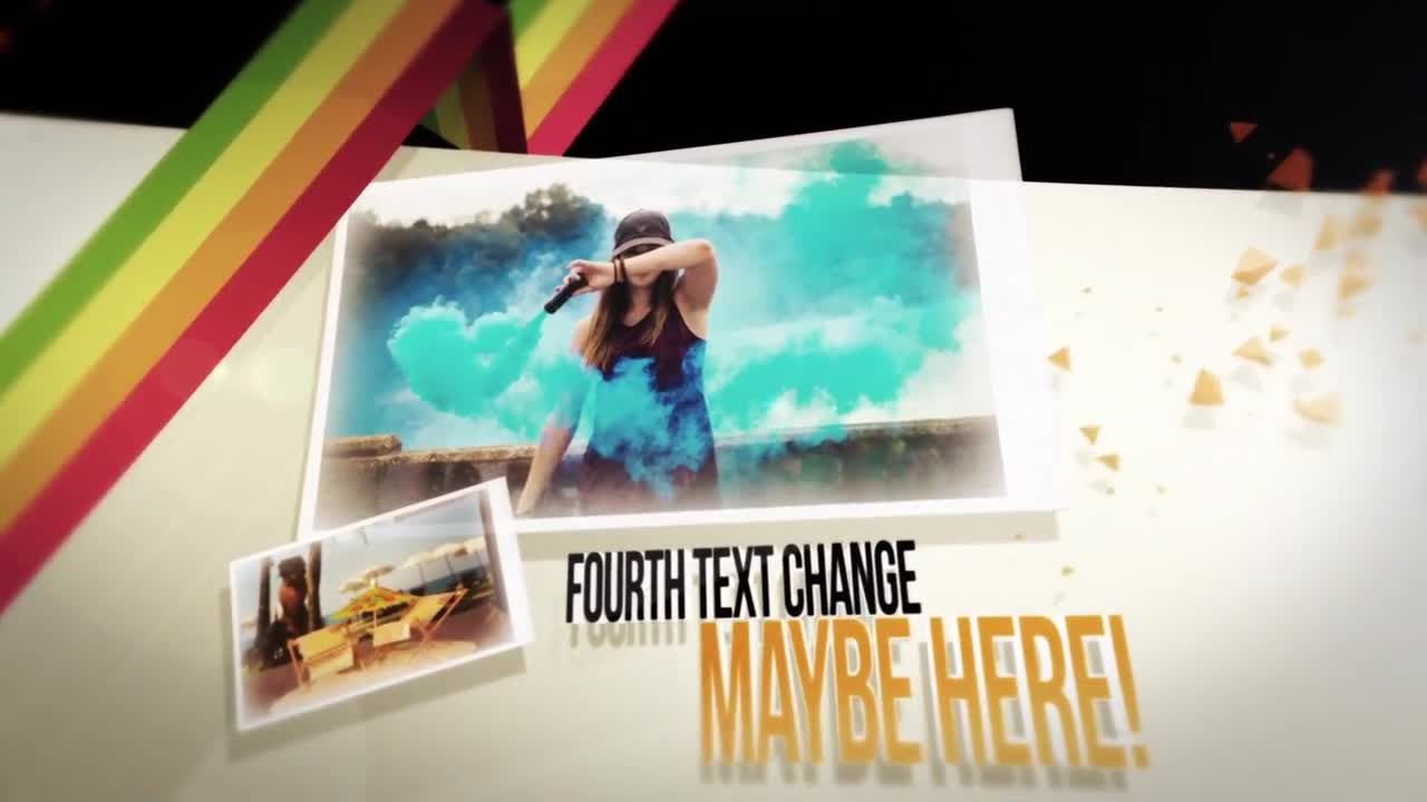 3D创意线条动画照片展示素材库精选AE模板