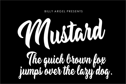 Mustard Personal Use font素材之家精选英文字体