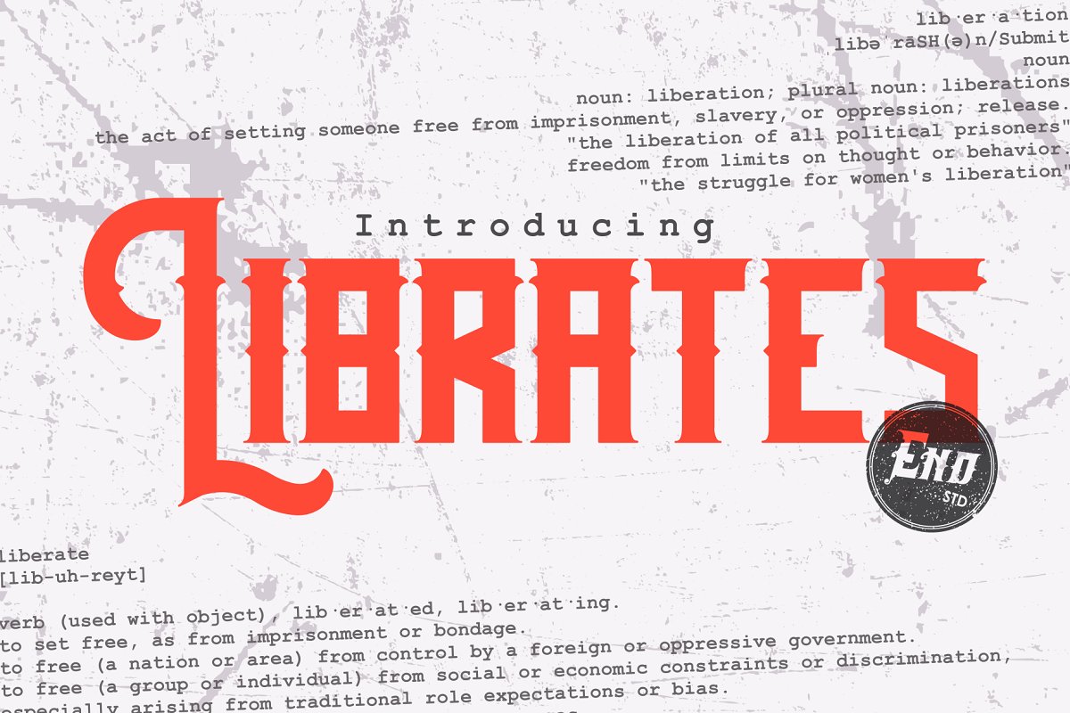 Librates Typeface Font插图