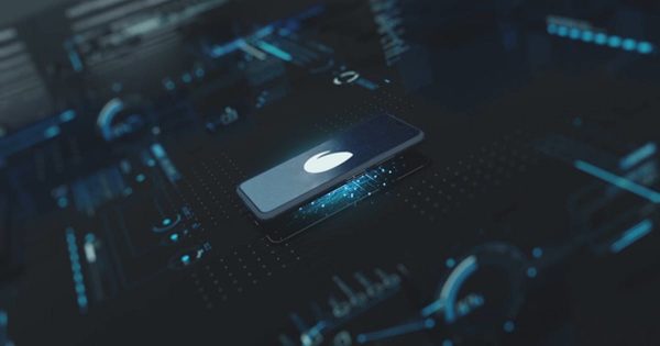 高科技HUD手机品牌Logo演示AE视频模板 Phone Logo Reveal