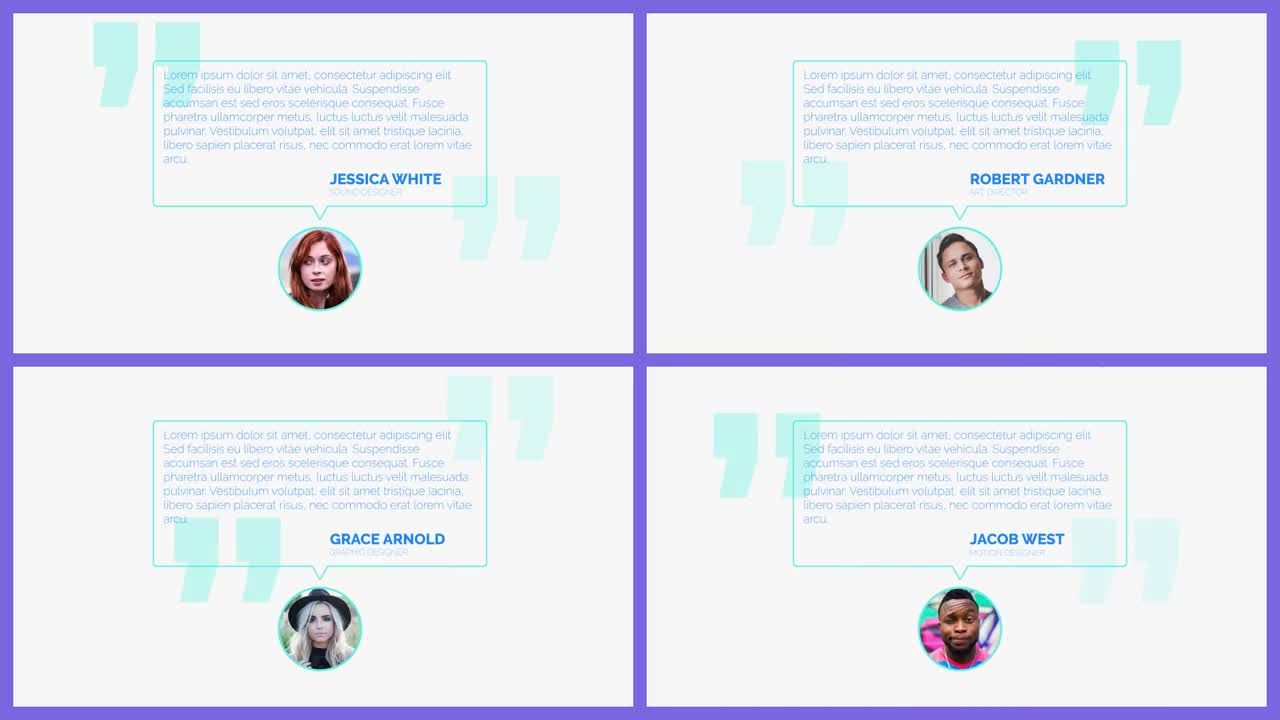 干净时尚推荐动画素材库精选AE模板