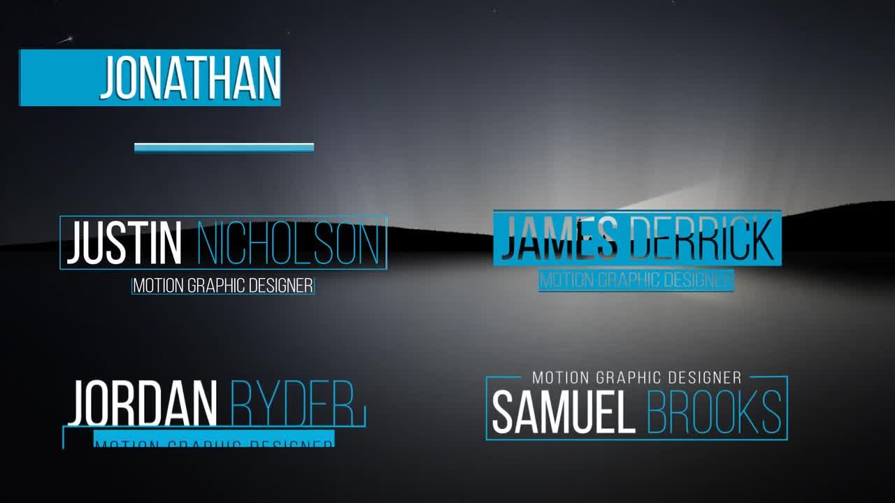 13优雅下三分之一标题素材库精选AE模板