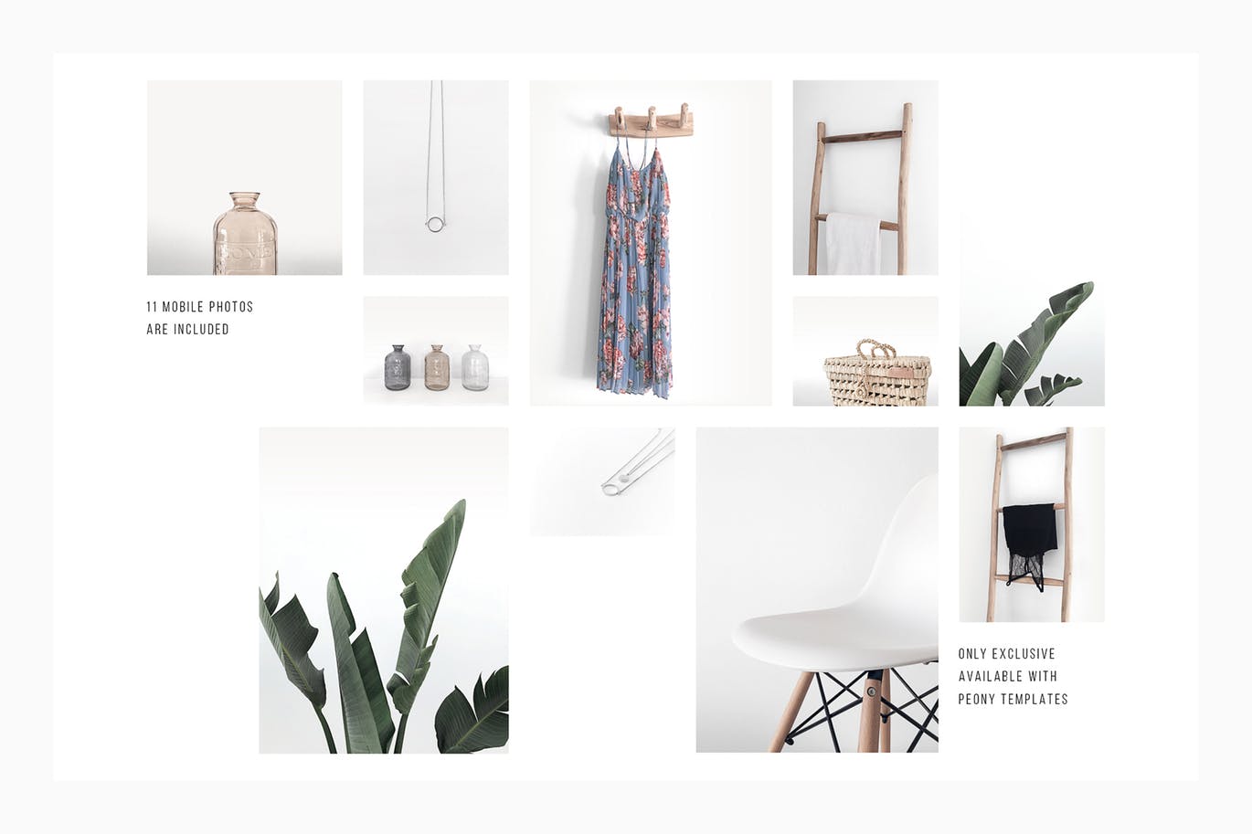 Instagram社交平台拼图设计风格贴图模板素材库精选 Peony Instagram Puzzle Template + 11 Photos插图(4)