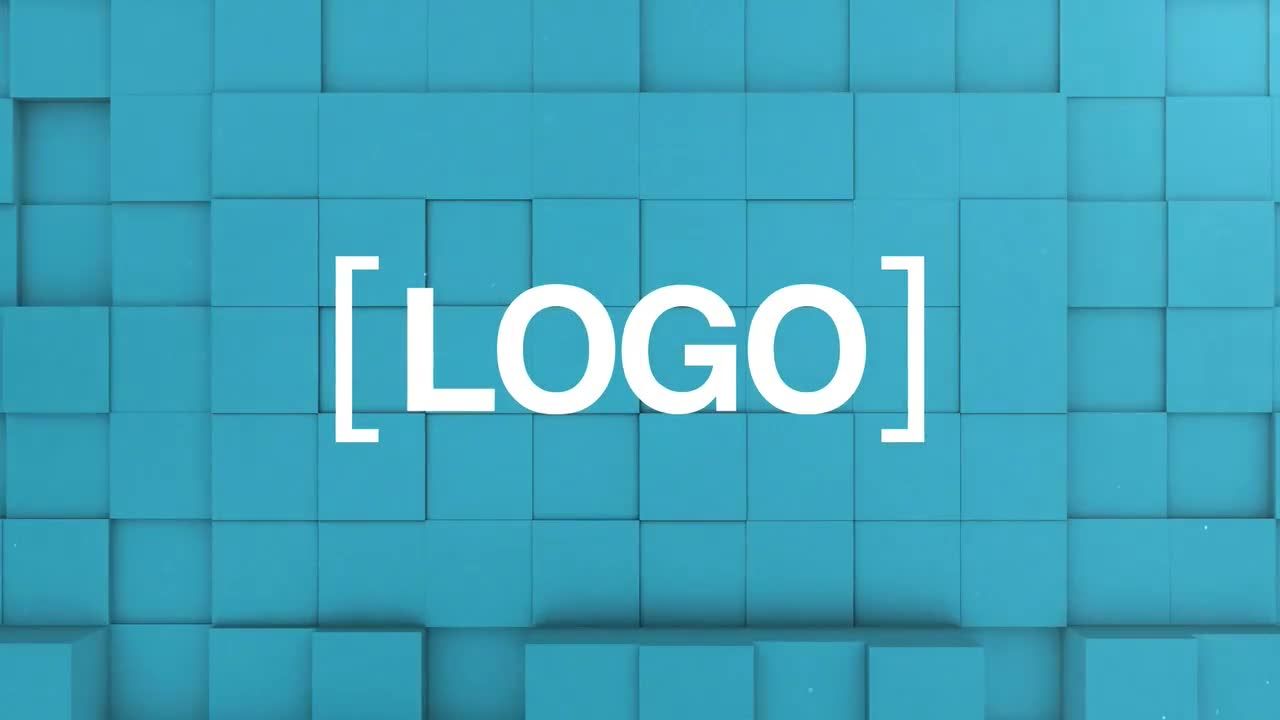 方格切割平滑过渡效果AE幻灯片模板