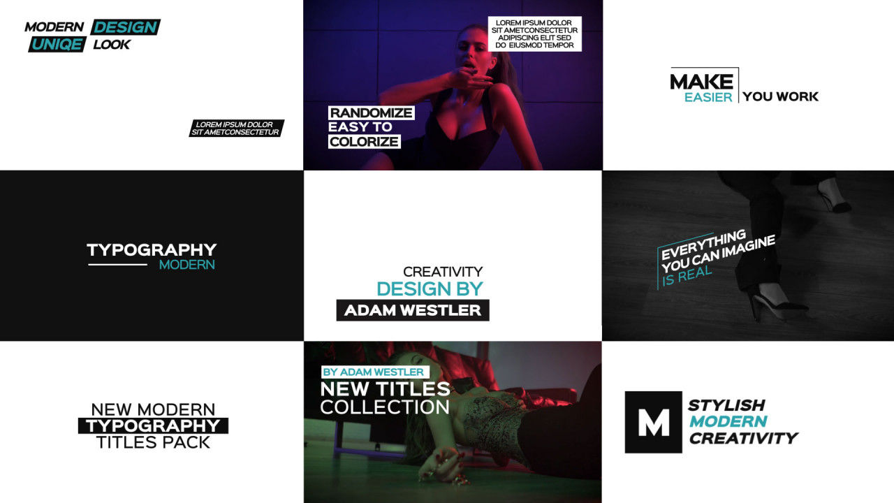 15个独特设计和优雅动画的全屏标题动画素材库精选AE模板