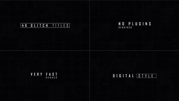 现代出色的4K全屏标题动画素材库精选AE模板