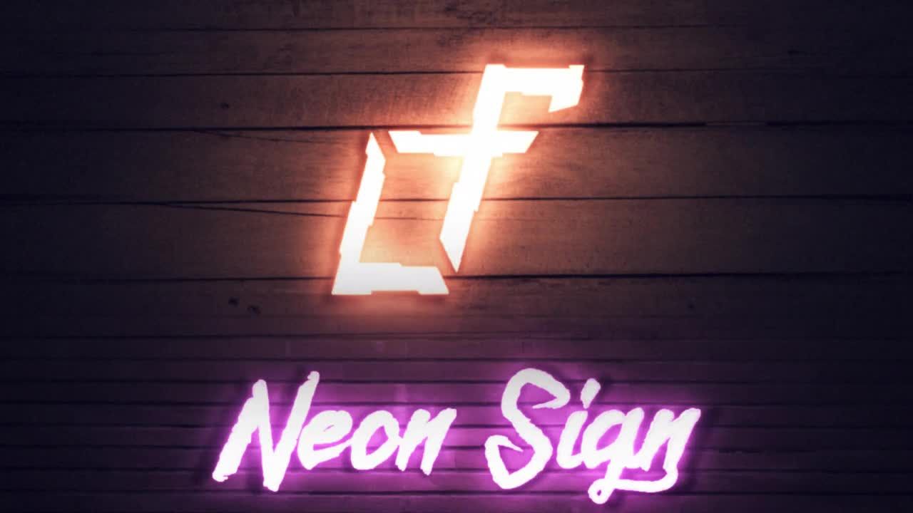 设计精美的霓虹灯简介素材库精选AE模板