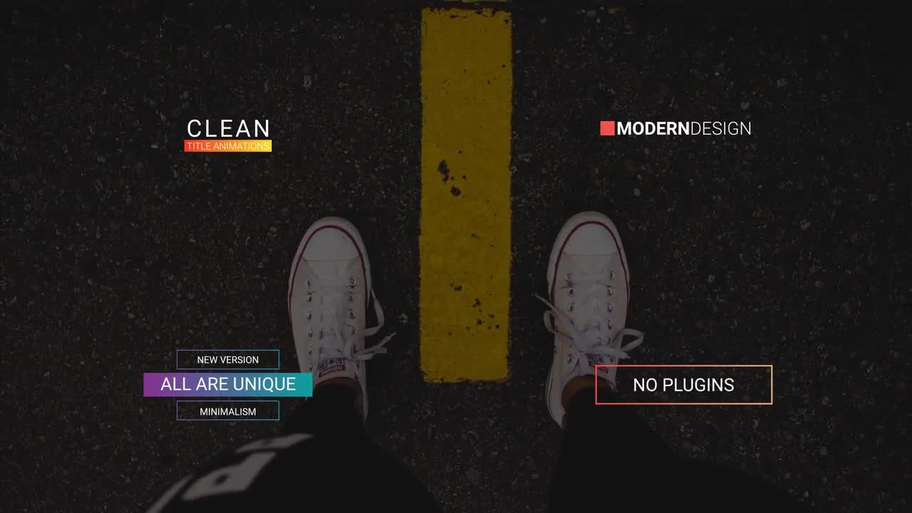 23个现代设计和流畅的动画标题素材库精选AE模板