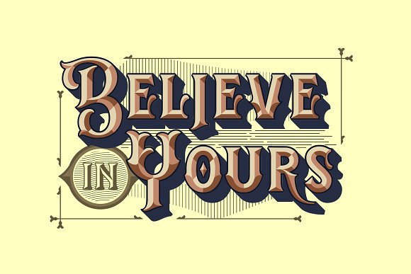 Chivels – Chiseled Vintage 3D Type插图3