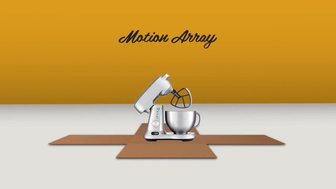 动态纸箱打开logo视频展示素材库精选AE模板