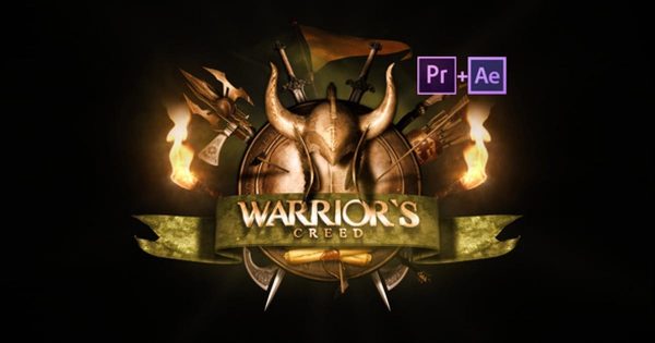 史诗勇士Logo标志素材库精选AE模板 Epic Warrior Logo
