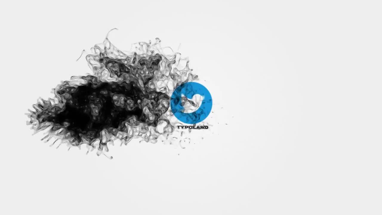 神秘动画粒子轨迹徽标显示素材库精选AE模板