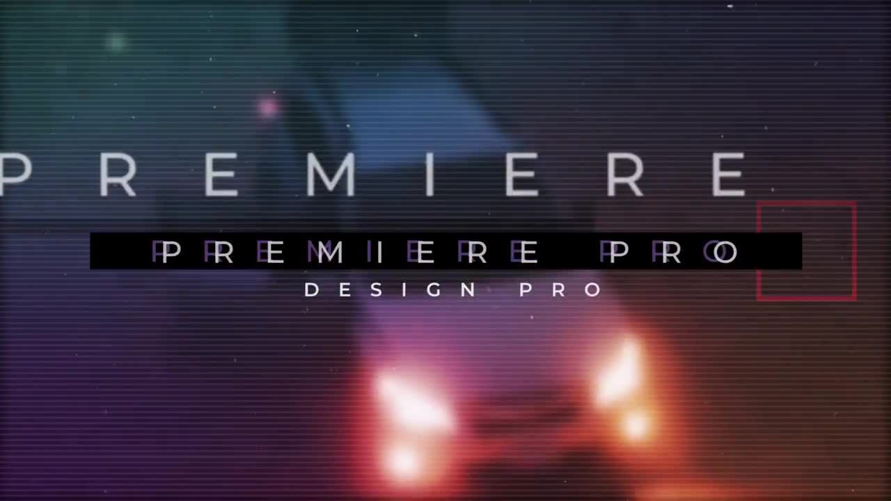 现代信号损坏图片故障幻灯片片头素材库推荐PR模板