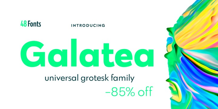 Galatea Font Family素材之家精选英文字体