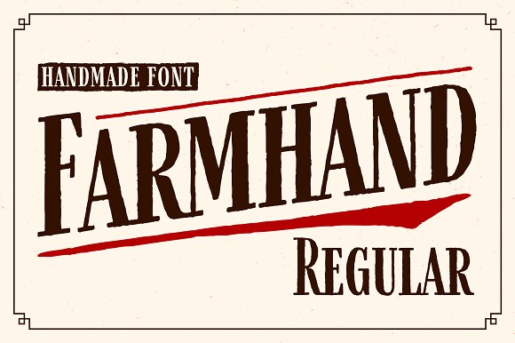 Farmhand Regular Font素材之家精选英文字体
