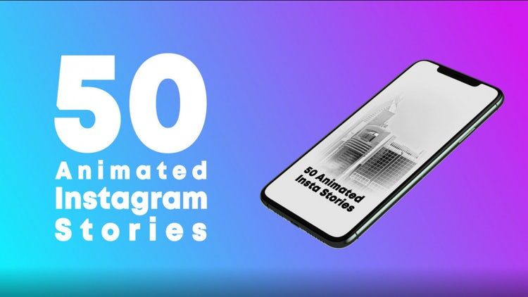 干净多彩富有创意的Instagram故事ae模板