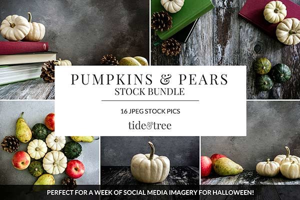 南瓜&amp;梨子主题的社交媒体分享高清图片下载 Pumpkins &amp; Pears [jpg]