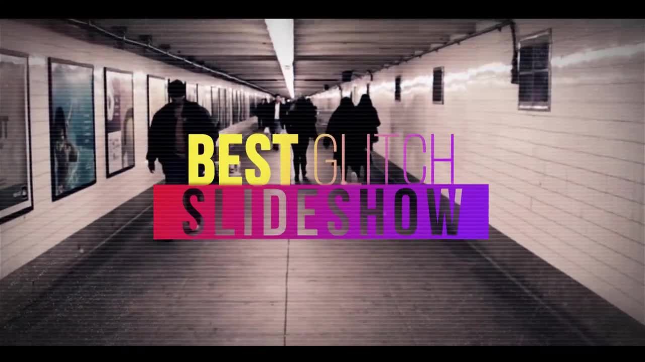 震撼故障干扰特效图文快速切换素材库精选AE模板