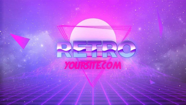 80年代复古Logo 素材库精选AE模板素材