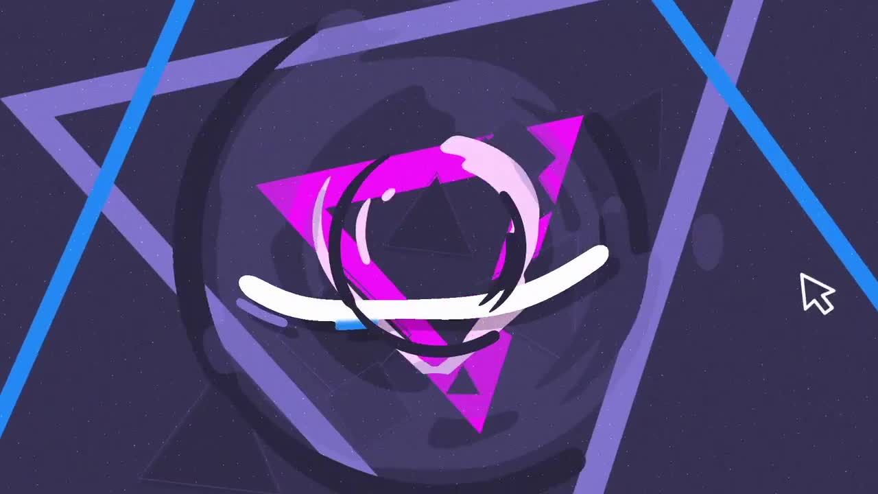 疯狂液体网页搜索徽标素材库精选AE模板