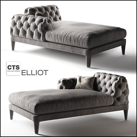 Couch ELLIOT CTS SALOTTI沙发床素材之家精选3D模型