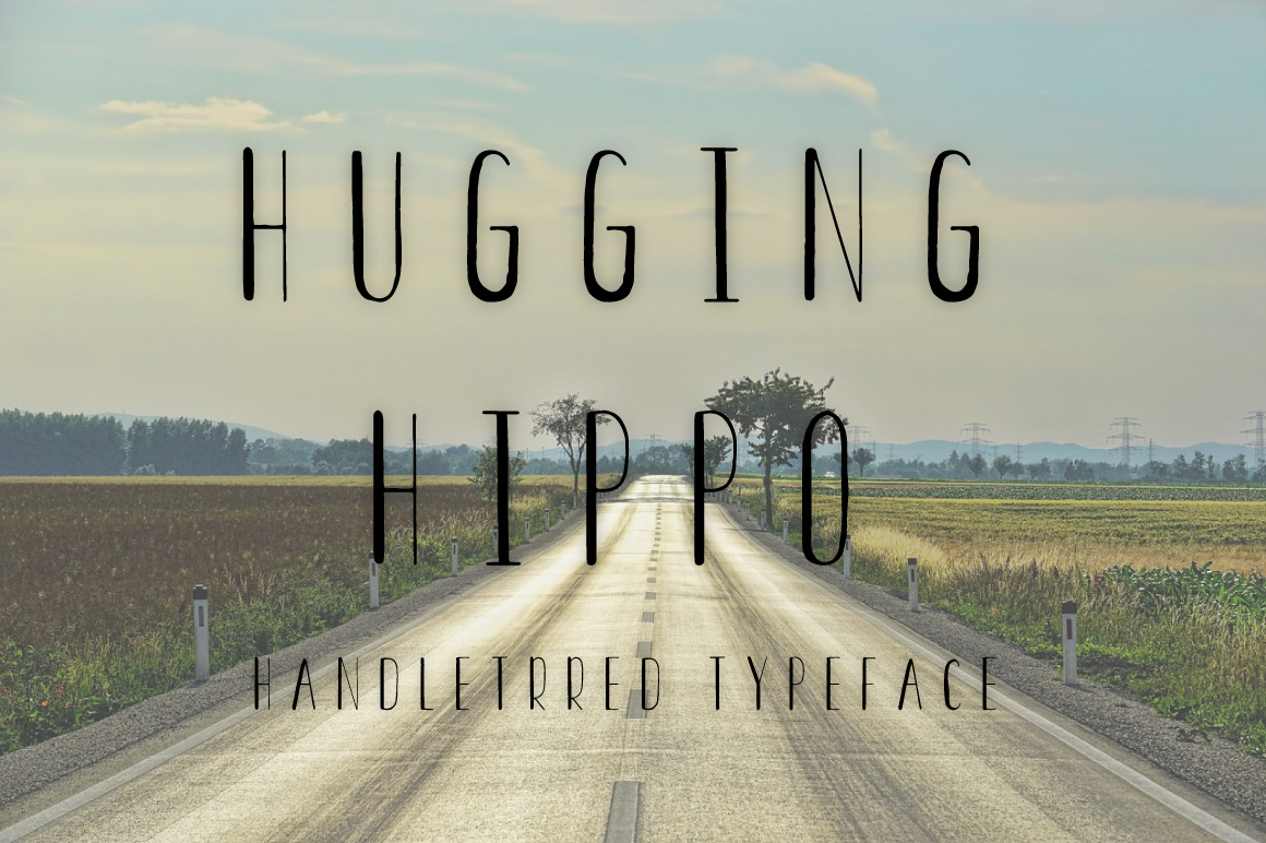 HUGGING HIPPORegular Font插图